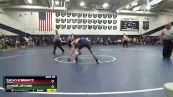 150 lbs Semifinal - Zach Olechnowicz, Revere vs Domenic Cipriano, Solon