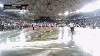 Boys 3A 165 lbs Semifinal - Samuel Thomas, University vs Kingston McPherson, Mountain View