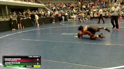 130 lbs Cons. Round 3 - Mason Karsten, The Best Wrestler vs Amari McCaleb, Team Valley