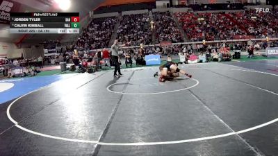 5A 190 lbs Semifinal - Jorden Tyler, Sandpoint vs Calvin Kimball, Vallivue