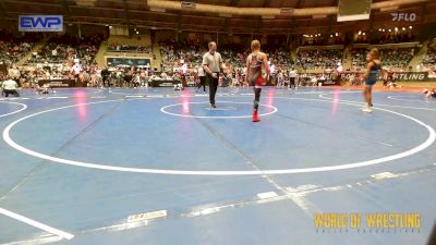 73 lbs Round Of 16 - Alaina Gilbert, Elevate Wrestling Club vs ZaNique Miller, Cowboy Wrestling Club