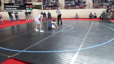 115_B lbs Round Of 16 - Tyler Waterfall, Hatboro Horsham vs Dexter Ward, Chestnut Ridge