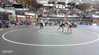 125 lbs Cons. Semi - Emma Vice, Atchison-Maur Hill-Mount Academy vs Riley Mohler, Silver Lake HS