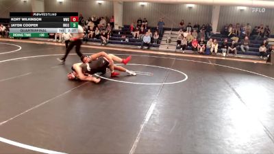 285 lbs Quarterfinal - Jaydn Cooper, Iowa Western Community College vs Kort Wilkinson, Western Wyoming College