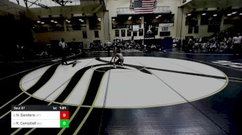 127 lbs Round Of 32 - Nick Sanders, Mountain View vs Ryder Campbell, Bethlehem Catholic