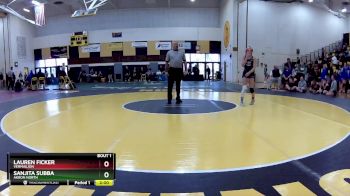 105 lbs Round 1 - Lauren Ficker, Vermailion vs Sanjita Subba, Akron North