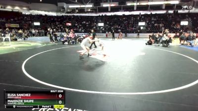 Girls 120 lbs Quarterfinal - Makenzie Shupe, Hanford (Girls) vs Elisa Sanchez, Pasco (Girls)