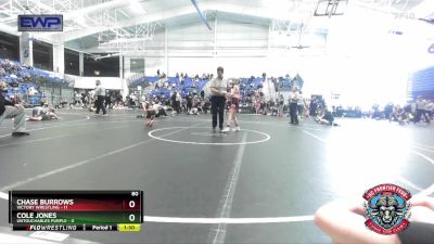 80 lbs Round 3 (4 Team) - Chase Burrows, Victory Wrestling vs Cole Jones, Untouchables Purple