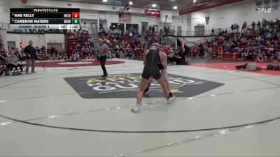 120 lbs Champ. Round 1 - Cameron Waters, West Branch vs Mae Kelly, North Scott