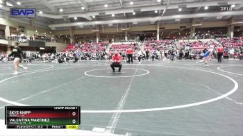 55 lbs Champ. Round 1 - Skye Knipp, Russell vs Valentina Martinez, Pomona Elite
