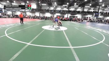 132 lbs Round Of 16 - William Grassini, Clarke vs Santiago Chrisjohn, Christian Brothers Academy