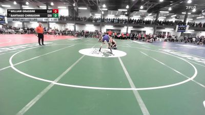 132 lbs Round Of 16 - William Grassini, Clarke vs Santiago Chrisjohn, Christian Brothers Academy
