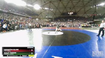 Girls 3A/4A 135 Semifinal - Bailey Parker, Peninsula (Girls) vs Samantha Blank, Yelm (Girls)