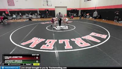 120 lbs Cons. Round 2 - Anthony Orozco, Arlington Heights (HERSEY) vs Collin Ledbetter, MOLINE