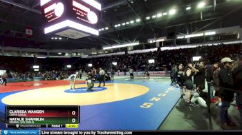 Girls 155 lbs Champ. Round 2 - Natalie Shamblin, Federal Way (Girls) vs Clarissa Wangen, Curtis (Girls)