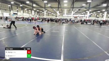 114 lbs Quarterfinal - Max Kemp, Torotech vs Simon Brown, No Team