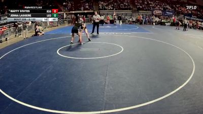 G 132 lbs Cons. Round 5 - Jenna Lassere, Lakeshore Girls vs Matty Stutes, Acadiana Girls