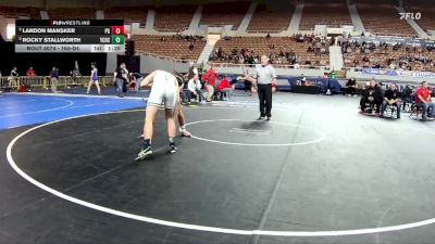 165-D4 Champ. Round 1 - Landon Mansker, Page High School vs Rocky Stallworth, Yuma Catholic High School