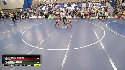 85 lbs Semifinal - Viliami Nau Rarick, Westlake vs Mason Sandness, Team Prestige