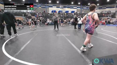 110 lbs Semifinal - Kanyon Fryar, Choctaw Ironman Youth Wrestling vs Holden Smith, Piedmont