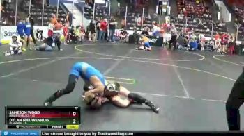 77 lbs Round 2 (4 Team) - Jameson Wood, Brighton Black vs Dylan Nieuwenhuis, Plainwell