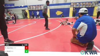 45 lbs Round Of 16 - Kevin Sanchez, Sperry Wrestling Club vs Jonah Scott, Berryhill Wrestling Club