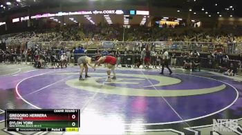 2A 220 lbs Champ. Round 1 - Dylon York, New Smyrna Beach Sr H S vs Gregorio Herrera, Immokalee