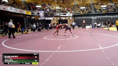 165 lbs Champ. Round 1 - Seth Rill, Schreiner University vs Elijah Valdez, CSU-Pueblo