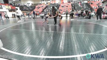49-55 lbs Rr Rnd 3 - Reegan Perkins, Tahlequah Wrestling Club vs Riley Tarwater, Eufaula Ironheads Wrestling Club