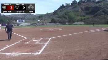 Replay: WashU vs Whittier - DH | Mar 16 @ 10 AM