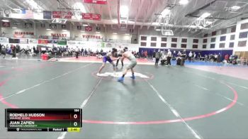 184 lbs Champ. Round 1 - Juan Zapien, Vanguard University vs Roemelo Hudson, Waldorf (Iowa)