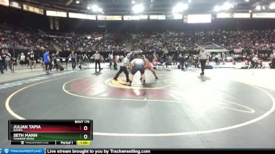 5A 285 lbs Cons. Round 1 - Julian Tapia, Nampa vs Seth Mann, Thunder Ridge