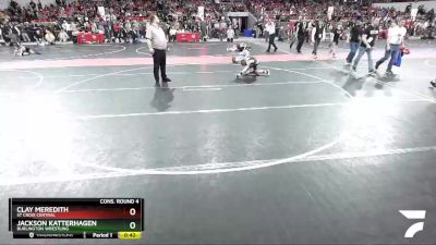 70 lbs Cons. Round 4 - Clay Meredith, St Croix Central vs Jackson Katterhagen, Burlington Wrestling