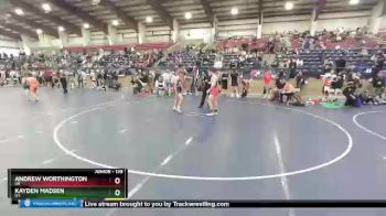 138 lbs Cons. Round 3 - Andrew Worthington, OR vs Kayden Madsen, UT