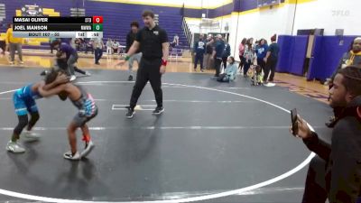 55 lbs Round 5 - Joel Manson, Mighty Warriors Wrestling Acad vs Masai Oliver, Summerville Take Down