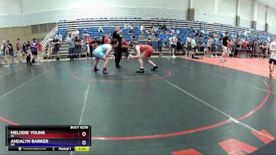 148 lbs Cons. Round 1 - Melodie Young, MI vs Andalyn Barker, OH