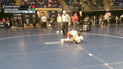 70 lbs Consy 3 - Cooper Cerefice, Faith Christian vs Michael Edkins, Thomas Jefferson