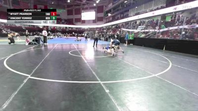 132 lbs Quarterfinal - Wyatt Pearson, Timberline vs Vincent Torrez, Meridian