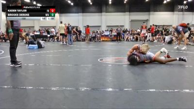 132 lbs Round 2 (6 Team) - Brooks Derijke, MF Army vs Kaden Taylor, Funky Bunch