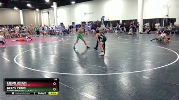 132 lbs Round 4 (6 Team) - Ethan Othon, Seneca Fighting Irish vs Brady Creps, Foxfire Wrestling Club RED