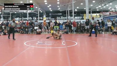 128 lbs Semifinal - Graydon Martin, Prestige Worldwide Blue - HSC vs Abramm Schaffer, Steller Trained Embo - HSC