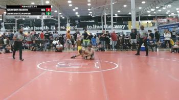 128 lbs Semifinal - Graydon Martin, Prestige Worldwide Blue - HSC vs Abramm Schaffer, Steller Trained Embo - HSC