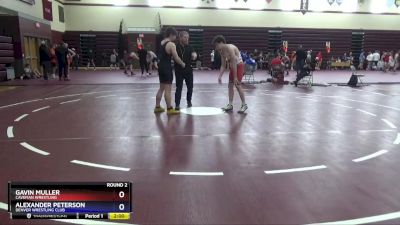 16U-12 lbs Round 2 - Gavin Muller, Caveman Wrestling vs Alexander Peterson, Denver Wrestling Club