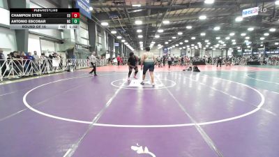 285 lbs Round Of 16 - Champion Dyes, CO vs Antonio Escobar, NC