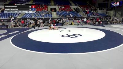 120 lbs Cons. Rd Of 64 - Liz Donovan, MA vs Kinsey Hooper, WY