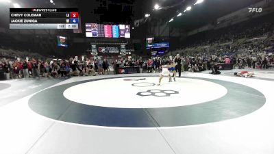 105 lbs Cons. Rd Of 64 - Chevy Coleman, LA vs Jackie Zuniga, WI