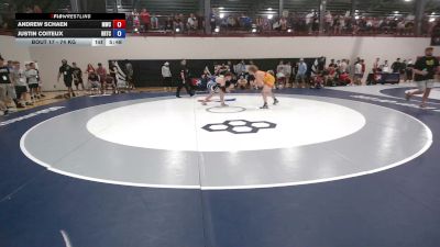 74 kg Champ. Rd Of 256 - Andrew Schaen, MontCo Wrestling Club vs Justin Coiteux, Rochester Regional Training Center