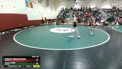 132 lbs Cons. Round 2 - Evan Wing, Buffalo vs Carson Bergstreser, Buffalo