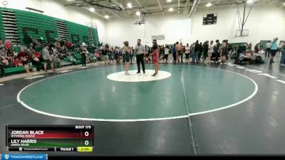 HS Girls 120-125 lbs Round 3 - Jordan Black, Wyoming Indian vs Lily Harris, Green River