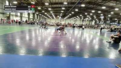 132 lbs Rr Rnd 3 - Bryce Brown, Iron Faith Black - HSB vs Bradyn Volz, ICE Wrestling Gold - HSB